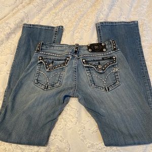 Miss Me jeans, sz 27 JW5087B5V, slim bootcut, embellished